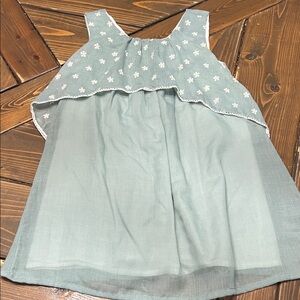 Edgehill Collection Kids Floral dress - Light Green Color